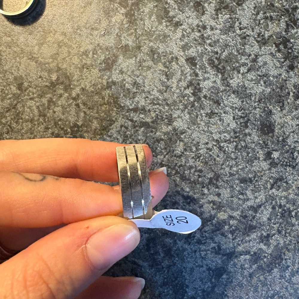 Stylish Triple Band Silver Ring